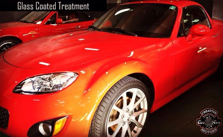 Our Glass Coated Treatment given a touch that it needed to get its owner a NEW car look back! We use the best as each car deserves it!

Available at 'Creative Motors', the ONLY #internationally #certified #detailing unit for 