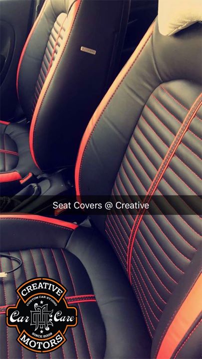 Creative Motors,  seatcover., creativemotors, ahmedabad, caraccessories, cardetailing, carspa, microdetailing, GlassCoatedTreatment, glasscoated, carfoamwash, foamwash