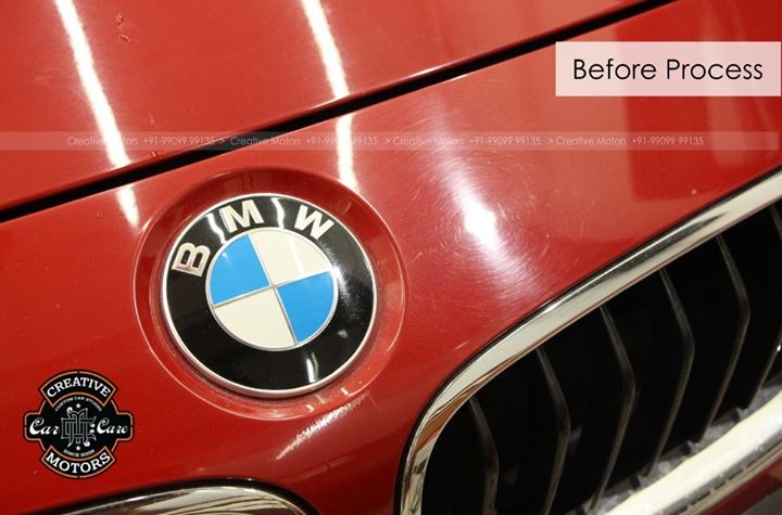 Original and patented lustrous gloss from a BMW that has been coated with patented Glass Coated Ceramic Application. In fact, any colour will look good after our treatment.

Actually Its owner shared with us his unpleasant experience with a grooming company that offered 