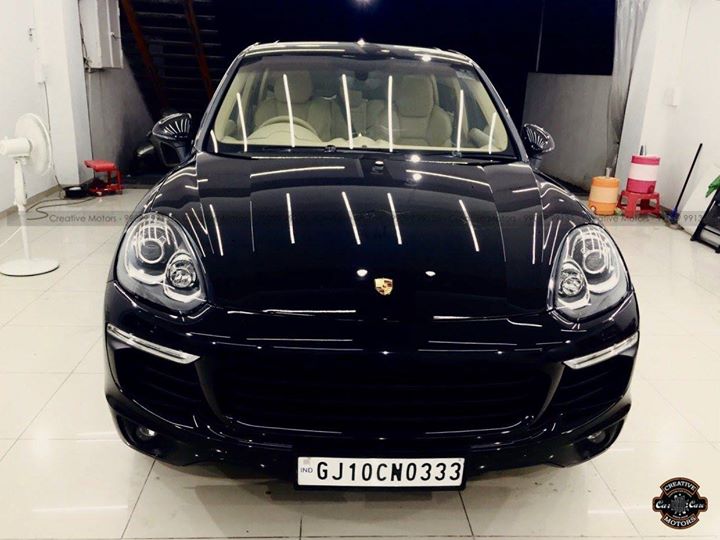Porsche Cayenne got a Special Coat with us at ''Creative Motors''

FEATURES :
♦️100% Original & Patented Product from 'Creative Motors'
♦️Highly Glossy Layer
♦️Immediate Paint Protection
♦️Cost-Effective Solution
♦️Remove Hairline Scratches & Water-spots
♦️Ease of Maintenance 
♦️No need to Wax and Polish again
♦️Strong After-Sale Support & Free Advice
♦️Save time, Effort and Money

Call or Whatsapp : +91 99099 99135

Add :- 1&2, Ground Floor. Urvashi Complex,
Mithakhali Cross roads,
Navrangpura,
Ahmedabad, India 380009

#creativemotors #Porsche #Cayenne
#carspa #microdetailing #GlassCoatedTreatment #glasscoated #carfoamwash #foamwash #ceramiccoatings #coatings 
#glasscoatings #waterrepellant #scratchproof #minicooper #supercars #Rajkot #ahmedabad