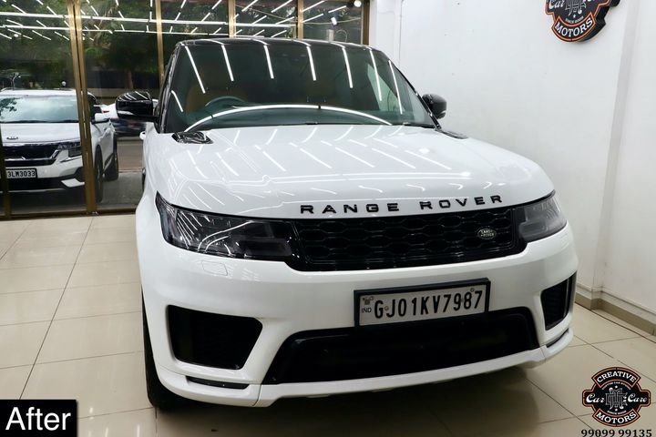 Ceramic Coating done on Range Rover Sport🔥

Benefits of Ceramic Coating👇  
✅9H Hardness - Scratch Resistant  
✅Removes Swirl marks   
✅Weather Resistance    
✅Gives Mirror Finish    
✅UV Protection
✅Anti Aging  
✅Water & Dust Repellent  
✅Easy to Clean & Maintain
✅Enhances the Paint 

Get the Best Ceramic Coating Treatment done For your Car Today itself to Avoid Future Scratches & Aging Effect.

📞Call - +919909999135 ☎️
or 
♐️Visit-www.creativemotors.in

Creative Motors ®️
📍 Location-1: Urvashi Complex, Mithakhali Six Roads, Ahmedabad
📍 Location-2: Zion Prime, Thaltej-Shilaj Road, Ahmedabad.
📍 Location-3: Akshar Marg, Rajkot 

❌ Beware of Cheap Coatings available in the market which merely protect the Paint. 

#RangeRoverSport #CeramicCoating #GlassCoating #BestPaintProtection #DiamondCoating #InstaFollow #Ahmedabad #Rajkot #PaintProtection #9hceramiccoating #NanoCeramicCoating #rajkot_diaries #RangiluRajkot #Rajkot_Instagram #Ahmedabad_Instagram  #BestorNothing #QualityoverEverything