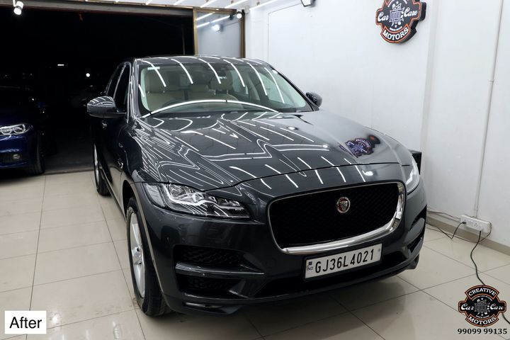Ceramic Coating done on Jaguar F Pace🔥

Benefits of Ceramic Coating👇  
✅9H Hardness - Scratch Resistant  
✅Removes Swirl marks   
✅Weather Resistance    
✅Gives Mirror Finish    
✅UV Protection
✅Anti Aging  
✅Water & Dust Repellent  
✅Easy to Clean & Maintain
✅Enhances the Paint 

Get the Best Ceramic Coating Treatment done For your Car Today itself to Avoid Future Scratches & Aging Effect.

📞Call - +919909999135 ☎️
or   📲 - +919909999134
♐️Visit-www.creativemotors.in

Creative Motors ®️
📍 Location-1: Urvashi Complex, Mithakhali Six Roads, Ahmedabad
📍 Location-2: Zion Prime, Thaltej-Shilaj Road, Ahmedabad.
📍 Location-3: Akshar Marg, Rajkot 
❌ Beware of Cheap Coatings available in the market which merely protect the Paint.

#jaguar #fpace  #CeramicCoating #GlassCoating #BestPaintProtection #DiamondCoating #InstaFollow #Ahmedabad #Rajkot #PaintProtection #9hceramiccoating #NanoCeramicCoating #rajkot_diaries #RangiluRajkot #Rajkot_Instagram #Ahmedabad_Instagram  #BestorNothing #QualityoverEverything