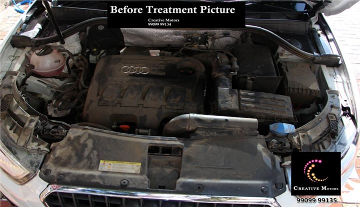 You spend lots of money over the course of your car's life servicing the fluids, maintaining the paint and interior, replacing the tires, and everything....

But What about ENGINE ????

Like anything else, engine works better when it is clean.

The busy engine components that make your car run do get dirty, and this can affect performance and lifespan.

An engine cleaning can help improve performance, prevent problems down the line, help identify leaks and corrosion, and helps the resale value.

Cleaning your car engine with our JET Foam Wash, so engine bay may even help you discover leaks before they become too serious or expensive.

Come to Creative Motors for your Car Care

Visit Us at Creative Motors
Add :- 1&2, Ground Floor, Urvashi Complex,
Mithakhali Cross roads,
Navrangpura,
Ahmedabad, India - 380009

You can also Call Creative Motors on
+91-9909999135

