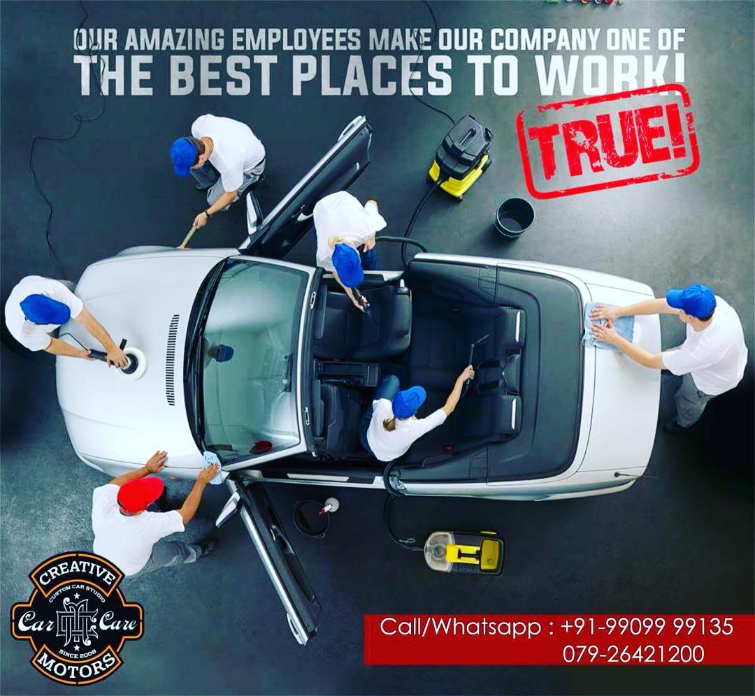 You never have to leave your driveway. Make your beloved vehicle shine and arrange a little detailing for it! Keep you car's performance at its best with our different auto detailing packages at 🚙 'Creative Motors' 🚙

#creativemotors #caraccessories #cardetailing
#carspa #microdetailing #GlassCoatedTreatment #glasscoated #carfoamwash #foamwash