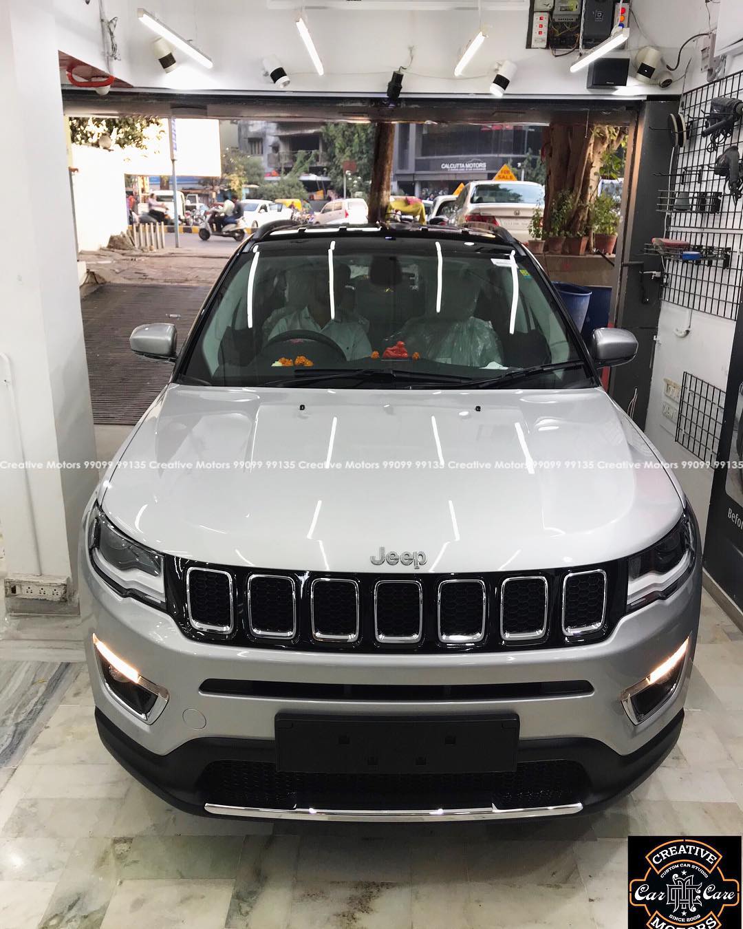 Creative Motors,  JEEP, COMPASS, Silver, Best, Ceramic, Creative, Motors’’, Ceramic, Benefits:, creativemotors, bikes, bikers, Cars, carspa, microdetailing, ceramiccoatings, coatings, glasscoatings, waterrepellant, scratchproof, minicooper, supercars, Rajkot, ahmedabad, Jeep, compass, qualityovereverything
