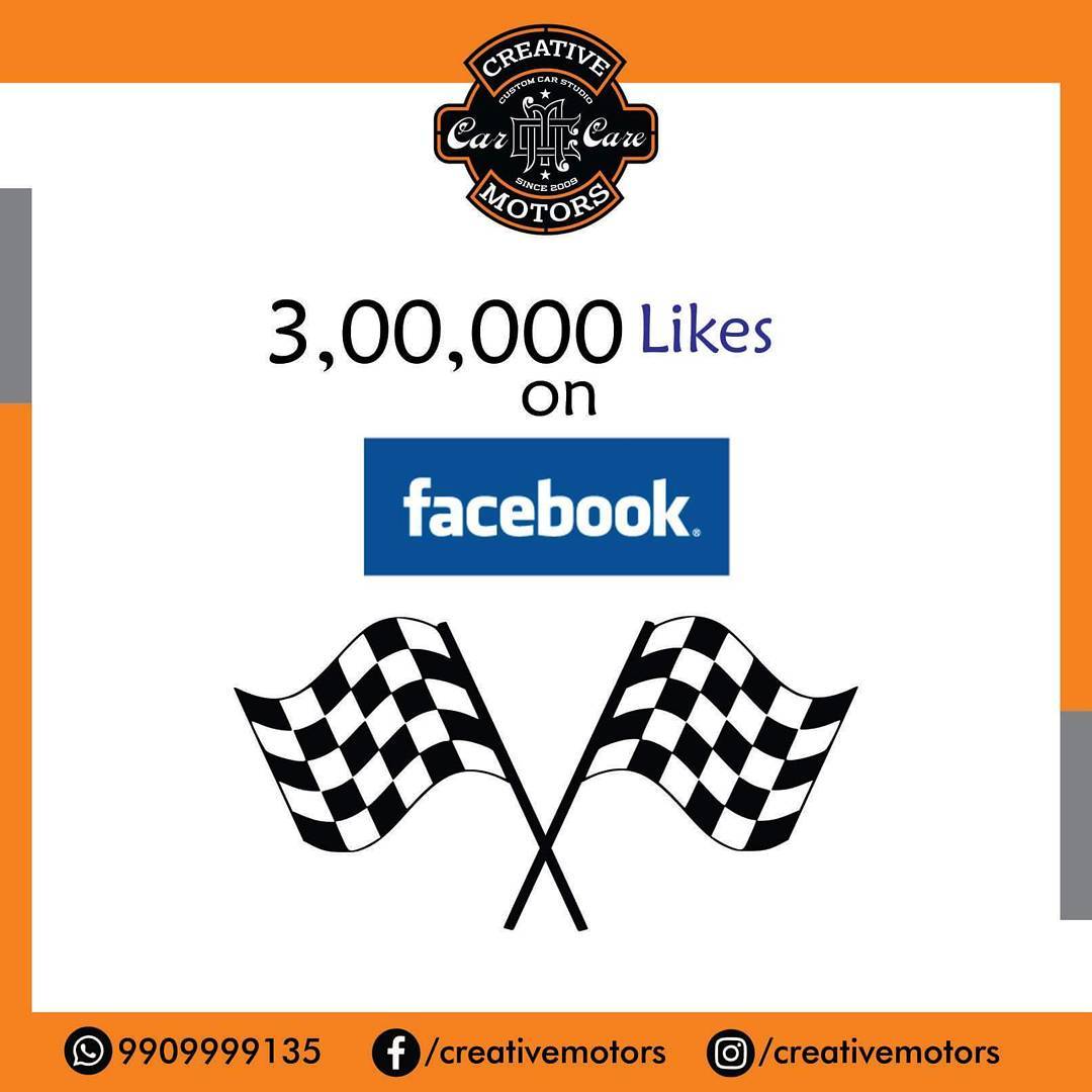 3 Lakhs and Counting !!
Many more Milestones to achieve...
Thanks to our loyal clients for showing utmost faith in our services, that we promise to keep giving always !! #Ahmedabad # Rajkot #Cardetailing #CarCare #CeramicCoating #Automobilecare #Detailingservices #BestInAhmedabad #India #Likes #Milestones