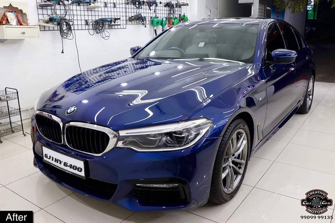 #Ceramic #Coating on #BrandNew #BMW #530d by Creative Motors Ahmedabad

After | Process | Before Pictures - Attached

Benefits of Ceramic Coating👇
🔺9H Hardness coat
🔺Removes swirl marks
🔺Weather Resistance
🔺Mirror finish
🔺Avoids UV rays
🔺Water & Dust Repellent
🔺Easy to Clean & Maintain

#specialistforceramiccoating

Address:

Creative Motors Ahmedabad
GF 12,13 ZION Prime,
Near Bagban Party Plot,
Off SindhuBhavan Road,
Ahmedabad
&
Creative Motors Ahmedabad
Gf - 1,2 Urvashi Complex,
Mithakhali Six Roads,
Ahmedabad ☎️ Call or Whats App - +91 99099 99135

#ceramiccoating #glasscoating #bestcoating #nanocoating #9hceramiccoating #Rangeroverevoque #Qualityovereverything #Bestornothing