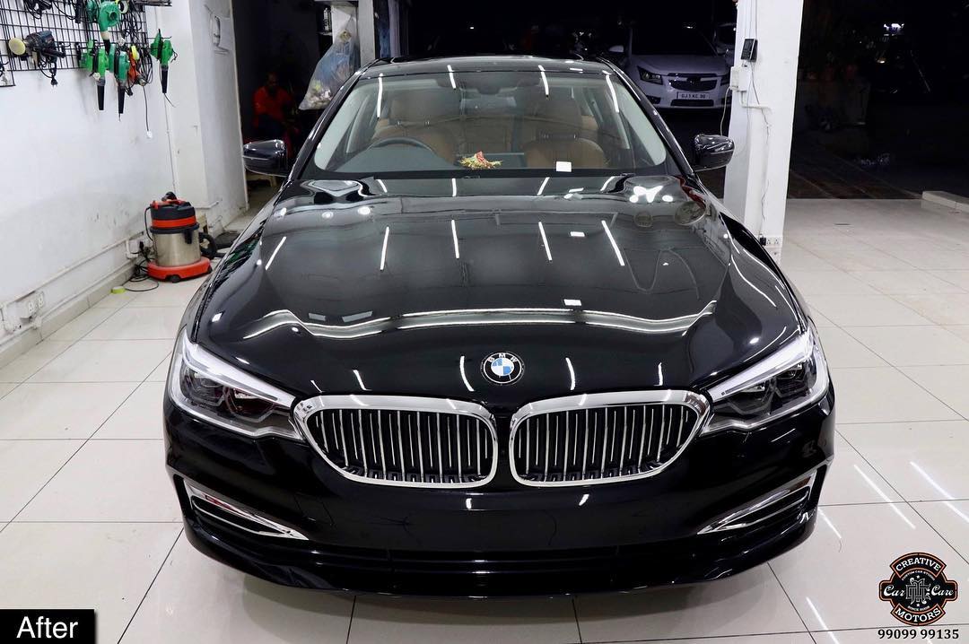 Another #BMW #530d getting #Ceramic #Coating at Creative Motors Ahmedabad

After | Process | Before Pictures - Attached

Benefits of Ceramic Coating👇
🔺9H Hardness coat
🔺Removes swirl marks
🔺Weather Resistance
🔺Mirror finish
🔺Avoids UV rays
🔺Water & Dust Repellent
🔺Easy to Clean & Maintain

#specialistforceramiccoating

Address:

Creative Motors Ahmedabad
GF 12,13 ZION Prime,
Near Bagban Party Plot,
Off Sindhu Bhavan Road,
Ahmedabad
&
Creative Motors Ahmedabad
Gf - 1,2 Urvashi Complex,
Mithakhali Six Roads,
Ahmedabad ☎️ Call or Whats App - +91 99099 99135

#ceramiccoating #glasscoating #bestcoating #nanocoating #9hceramiccoating #Rangeroverevoque #Qualityovereverything #bestornothing