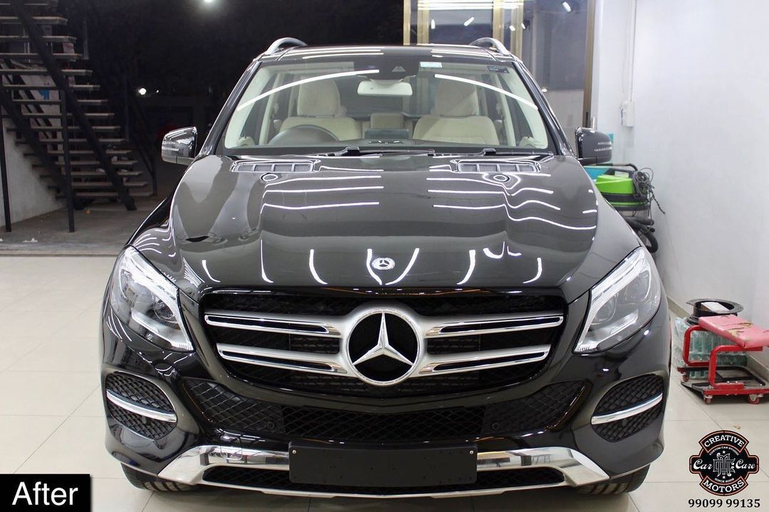 #Mercedes #GLE250 getting its Paint protected by #Ceramic #Coating 🔥

Minor Scratches Removed, Ceramic Coating Applied which will last up to 3 years, & will Become Scratch Resistant up to 9H Hardness ✅, Easy to Clean & Maintain.

Carefully 👀Check Before & After Pictures 📸 mentioned in the Post

#specialistforceramiccoating

Our Branches: 📌
1. Zion Prime, Thaltej-Shilaj Rd. Ahmedabad.
2. Urvashi Complex, Law Garden Rd, Ahmedabad.
3. Akshar Marg-Amin Marg, Rajkot.

India 🇮🇳 Creative Motors®️
Website 💥 : www.creativemotors.in
Youtube 🎥 : www.youtube.com/creativemotors

For Bookings/Query :
☎️Call: +91 99099 99135 📱Call: +91 99099 99134

#creativemotorsahmedabad🔝
#cardetailing #highendcardetailing #ahmedabad #ceramiccoating #glasscoating #Original #Permanent #protection #India #Super #worldno1 #superhydrophobic #Diamond #proud #proudmoments
#Mercedes #Ahmedabad #Rajkot #Qualityovereverything