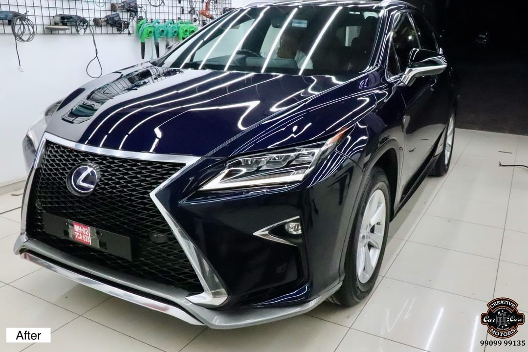 Ceramic Coating done on Lexus RX450h🔥

Benefits of Ceramic Coating👇 
✅9H Hardness - Scratch Resistant 
✅Removes Swirl marks 
✅Weather Resistance 
✅Gives Mirror Finish 
✅UV Protection
✅Anti Aging 
✅Water & Dust Repellent 
✅Easy to Clean & Maintain
✅Enhances the Paint 

Get the Best Ceramic Coating Treatment done For your Car Today itself to 
Avoid Future Scratches & Aging Effect.

📞Call - +919909999135 ☎️
or 📲 - +919909999134

♐️Visit-www.creativemotors.in

Creative Motors ®️
📍 Location-1: Urvashi Complex, Mithakhali Six Roads, Ahmedabad
📍 Location-2: New York Tower, Thaltej, SG Highway Ahmedabad.
📍 Location-3: L-32, GHB, Akshar Marg, Rajkot.

❌ Beware of Cheap Coatings available in the market which merely protect the Paint.

#Lexus #RX450h #CeramicCoating #GlassCoating #BestPaintProtection #DiamondCoating #InstaFollow #Ahmedabad #Rajkot #PaintProtection #9hceramiccoating #NanoCeramicCoating #rajkot_diaries #RangiluRajkot #Rajkot_Instagram #Ahmedabad_Instagram  #BestorNothing #QualityoverEverything