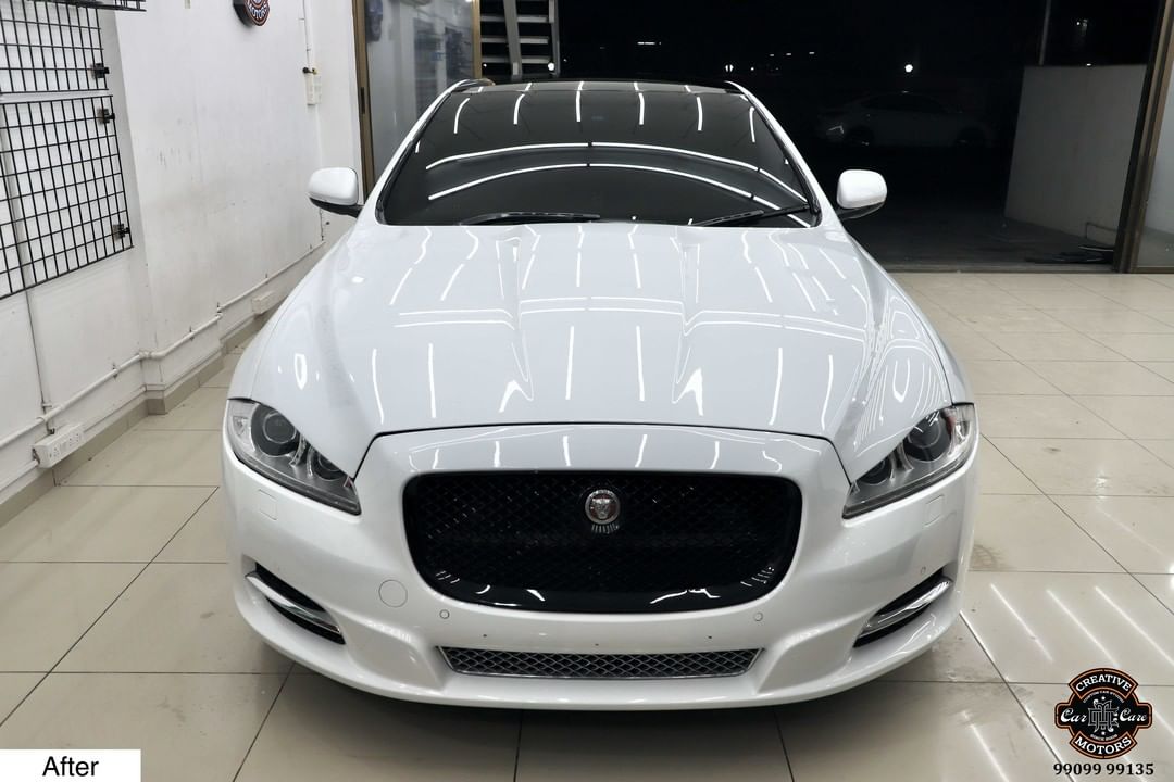 Don't just wash your car, super shine it!
.
Ceramic Coated Ready Jaguar XJL by 𝕮𝖗𝖊𝖆𝖙𝖎𝖛𝖊 𝖒𝖔𝖙𝖔𝖗𝖘
.
.
Benefits of Ceramic Coating👇  
✅9H Hardness - Scratch Resistant  
✅Removes Swirl marks   
✅Weather Resistance    
✅Gives Mirror Finish    
✅UV Protection
✅Anti Aging  
✅Water & Dust Repellent  
✅Easy to Clean & Maintain
✅Enhances the Paint 

Get the Best Ceramic Coating Treatment done For your Car Today itself to Avoid Future Scratches & Aging Effect. 

📞Call - +919909999135 ☎️
or   📲 - +919909999134 

♐️Visit-www.creativemotors.in
.
#trending #viral #love #instagram #tiktok #explorepage #instagood #follow #like #fashion #explore #likeforlikes #followforfollowback #photography #memes #music #india #trend #instadaily #likes #style #photooftheday #trendingnow #dance #model #bollywood #foryou