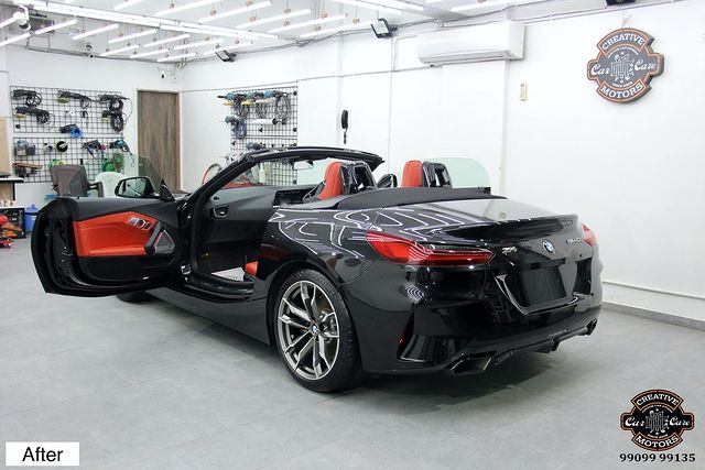 Ceramic Coating done on Bmw Z4 M40i 🔥

Benefits of Ceramic Coating👇
✅9H Hardness - Scratch Resistant
✅Removes Swirl marks
✅Weather Resistance
✅Gives Mirror Finish
✅UV Protection
✅Anti Aging
✅Water & Dust Repellent
✅Easy to Clean & Maintain
✅Enhances the Paint

Get the Best Ceramic Coating Treatment done For your Car Today itself to Avoid Future Scratches & Aging Effect.

📞Call +919909999135 ☎️
 📲 +919909999132
or
 ♐️Visit-www.creativemotors.in

Creative Motors ®️
📍 Location-1: Urvashi Complex, Mithakhali Six Roads, Ahmedabad
📍 Location-2: New York Tower, Thaltej, SG Highway Ahmedabad.
📍 Location-3: Akshar Marg, Rajkot.
📍 Location-4: Four Point, VIP Road, Vesu, Surat.

❌ Beware of Cheap Coatings available in the market which merely protect the Paint.

#ahmedabad #ahmedabadcity #ahmedabadinstagram  #rajkot_instagram  #rajkotcity #rajkotphotography #rajkotinstagram #rajkotcars #ceramiccoating #suratsmartcity #ceramiccoatingprotection #suratcar #sportscar #surat #suratcity #ceramiccoating9h  #autodetailing  #surat #rajkot #ahmedabad #bmw #bmwz4m40i