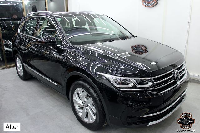 Ceramic Coating done on Volkswagen Tiguan 🔥

Benefits of Ceramic Coating👇
✅9H Hardness - Scratch Resistant
✅Removes Swirl marks
✅Weather Resistance
✅Gives Mirror Finish
✅UV Protection
✅Anti Aging
✅Water & Dust Repellent
✅Easy to Clean & Maintain
✅Enhances the Paint

Get the Best Ceramic Coating Treatment done For your Car Today itself to Avoid Future Scratches & Aging Effect.

📞Call +919909999135 ☎️
 📲 +919909999132
or
 ♐️Visit-www.creativemotors.in

Creative Motors ®️
📍 Location-1: Urvashi Complex, Mithakhali Six Roads, Ahmedabad
📍 Location-2: New York Tower, Thaltej, SG Highway Ahmedabad.
📍 Location-3: Akshar Marg, Rajkot.
📍 Location-4: Four Point, VIP Road, Vesu, Surat.

❌ Beware of Cheap Coatings available in the market which merely protect the Paint.

#ahmedabad #ahmedabadcity #ahmedabadinstagram  #rajkot_instagram  #rajkotcity #rajkotphotography #rajkotinstagram #rajkotcars #ceramiccoating #suratsmartcity #ceramiccoatingprotection #suratcar #sportscar #surat #suratcity #ceramiccoating9h  #autodetailing  #surat #rajkot #ahmedabad #volkswagen #tiguan #volkswagentiguan