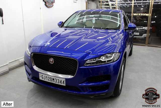 Ceramic Coating done on Jaguar F Pace🔥

Benefits of Ceramic Coating👇
✅9H Hardness - Scratch Resistant
✅Removes Swirl marks
✅Weather Resistance
✅Gives Mirror Finish
✅UV Protection
✅Anti Aging
✅Water & Dust Repellent
✅Easy to Clean & Maintain
✅Enhances the Paint

Get the Best Ceramic Coating Treatment done For your Car Today itself to Avoid Future Scratches & Aging Effect.

📞Call +919909999135 ☎️
📲 +919909999132
or
♐️Visit-www.creativemotors.in

Creative Motors ®️
📍 Location-1: Urvashi Complex, Mithakhali Six Roads, Ahmedabad
📍 Location-2: New York Tower, Thaltej, SG Highway Ahmedabad.
📍 Location-3: Akshar Marg, Rajkot.
📍 Location-4: Four Point, VIP Road, Vesu, Surat.
❌ Beware of Cheap Coatings available in the market which merely protect the Paint.
.
.
.
#ceramiccoating #autodetailing #surat #rajkot #ahmedabad #jaguarfpace #jaguar #pace #car #sedan #supercar #sportscar #ahmedabad #ahmedabadcity #ahmedabadinstagram #rajkot_instagram #rajkotcity #rajkotphotography #rajkotinstagram #rajkotcars #ceramiccoating #suratsmartcity #ceramiccoatingprotection #suratcar #sportscar #ceramiccoating #autodetailing #surat #rajkot #ahmedabad